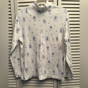 Snowflake Mock Turtleneck